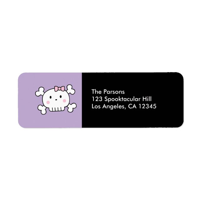 Halloween Party Return Address Label (Front)