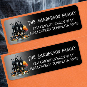 Halloween Party Return Address Label