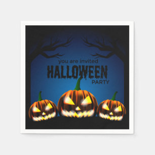 halloween party save the date napkins