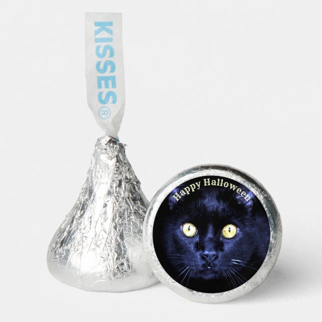 Halloween Party Scary Black Cat Horror Dark Night Hershey®'s Kisses® (Front)