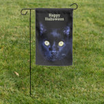 Halloween Party Scary Black Cat Horror Night Garden Flag<br><div class="desc">Halloween Party Scary Black Cat Horror Night Garden Flag. Unique,  beautiful,  stylish design. Easy to be personalized. Font style,  size and colors can be changed. Matching items are available.</div>