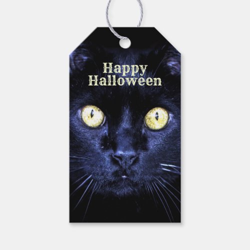 Halloween Party Scary Black Cat Horror Night Gift Tags