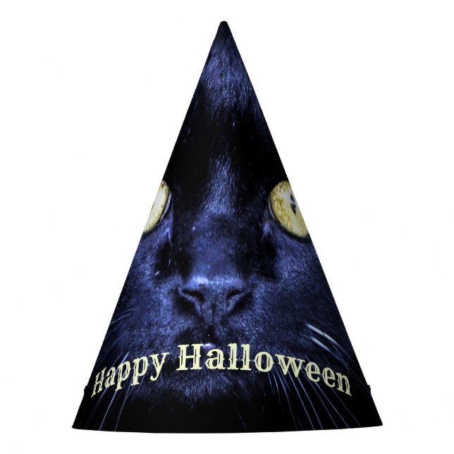 Halloween Party Scary Black Cat Horror Night Hat (Front)