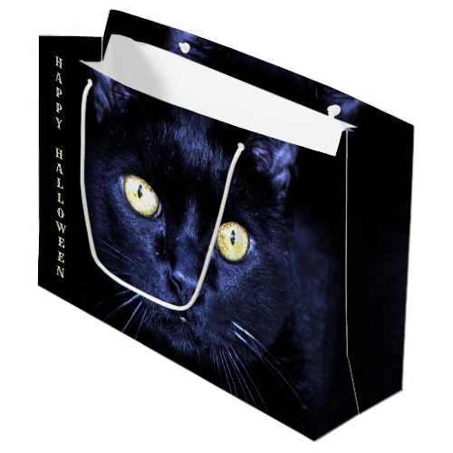 Halloween Party Scary Black Cat Horror Night Large Gift Bag