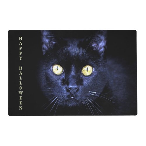 Halloween Party Scary Black Cat Horror Night Paper Placemat