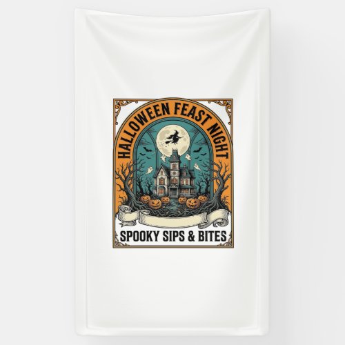 Halloween Party Shirt Spooky Feast Haunted House_1 Banner