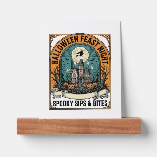 Halloween Party Shirt Spooky Feast Haunted House_1 Picture Ledge