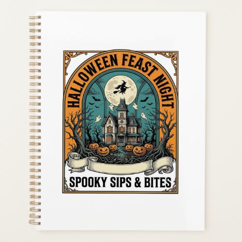 Halloween Party Shirt Spooky Feast Haunted House_1 Planner