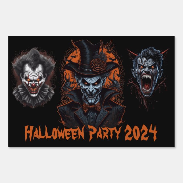 Halloween Party Sign (Front)