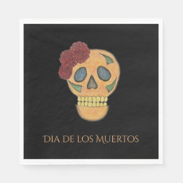 Halloween Party Skull Day of the Dead Fiesta Napkins