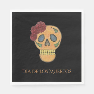 Halloween Party Skull Day of the Dead Fiesta Napkins