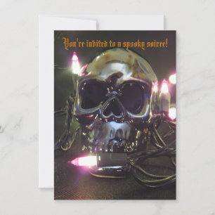 Halloween Party Skull Invitation