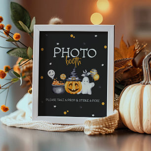 Halloween Party Spooky Birthday Photo Booth Sign