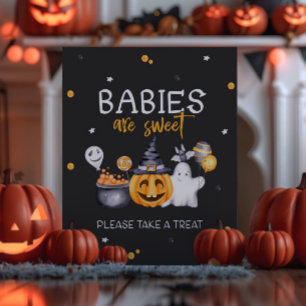Halloween Party Spooky Birthday Table Sign