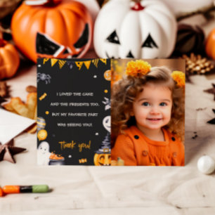 Halloween Party Spooky Birthday Thank You Card