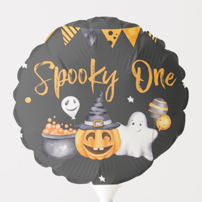 Halloween Party Spooky Celebration Birthday Balloon (Front)