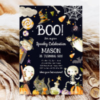Halloween Party Spooky Celebration Boy Birthday