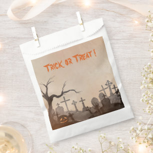 Halloween Party Spooky Cemetery Favor Bag