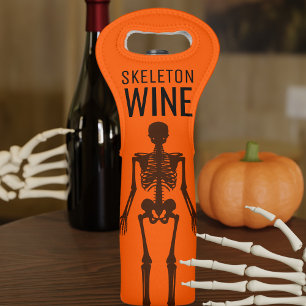 Halloween Party Spooky Skeleton Wine Bag