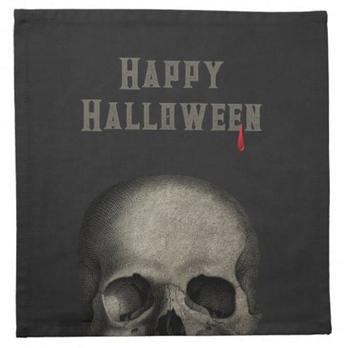 Halloween Party Spooky Skull  Cloth Napkin