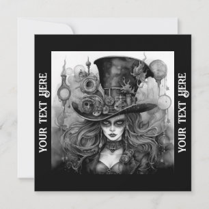 Halloween Party Steampunk Invitation