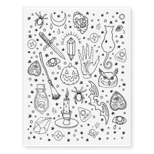 Halloween Party Temporary Tattoos