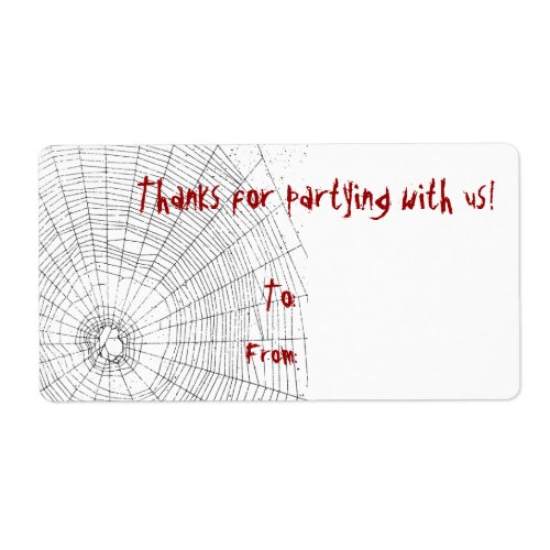 Halloween Party Thank You Gift Tags