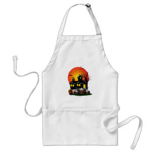 Halloween Party Time Adult Apron