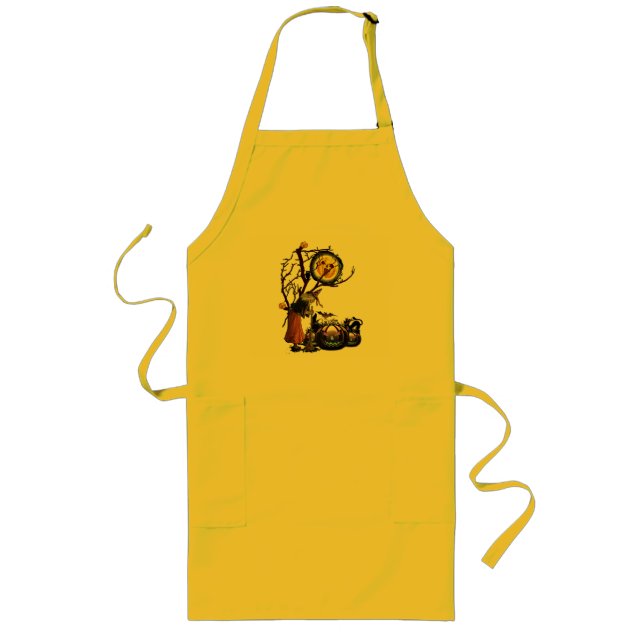 Halloween Party Time Long Apron (Front)