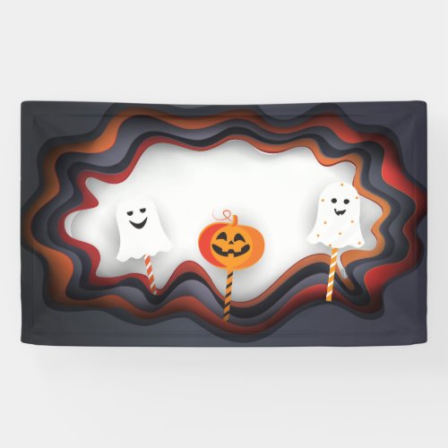 Halloween Party Treat or Trick Fun Cast Banner