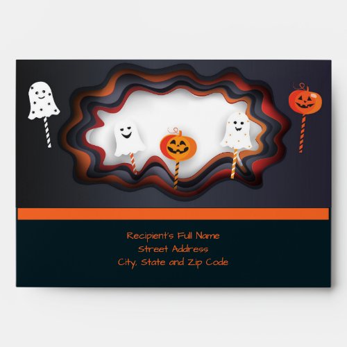 Halloween Party Treat or Trick Fun Cast Envelope