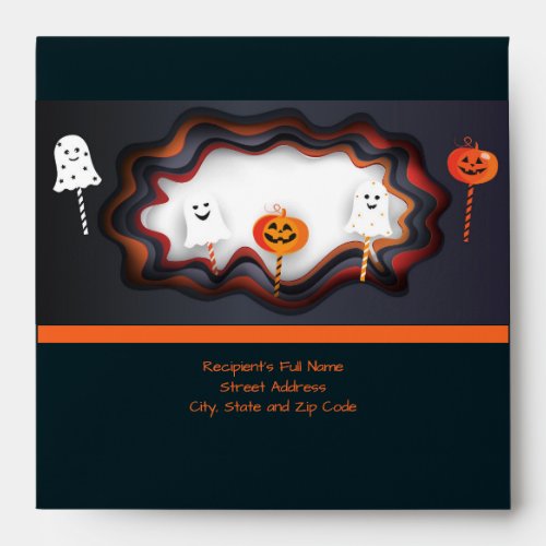 Halloween Party Treat or Trick Fun Cast Envelope