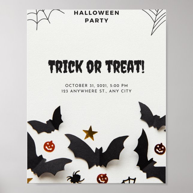 Halloween Party Trick Or Treat 31 October 2021 Poster (Front)
