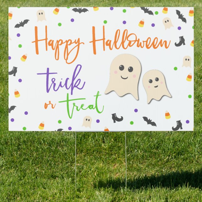 Halloween Party | Trick or Treat! Sign (Insitu)
