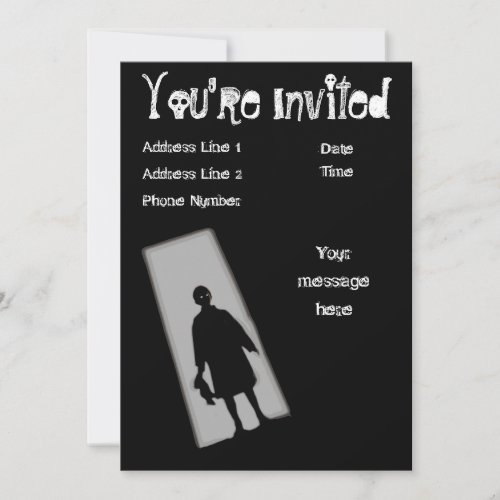 Halloween Party Twilight Zone Invitation