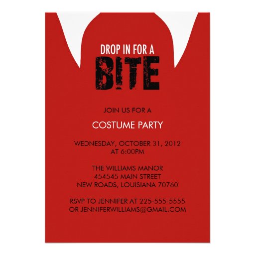 Vampire Party Invitations 4