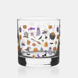 Halloween Party Whiskey Glass