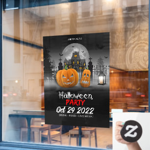 Halloween Party Window Cling