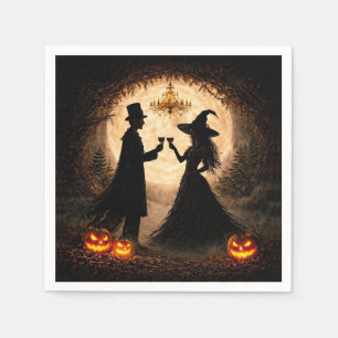 Halloween Party Wine Themed Napkins