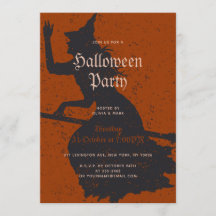 Halloween Party Witch Magic Trick or Treat Grunge