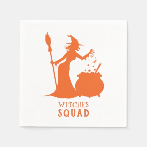 Halloween Party Witches Squad Spider Frog Potion Napkins