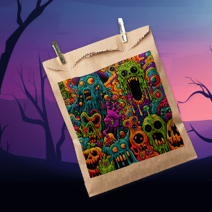 Halloween Party   Zombie and Monsters Favor Bag