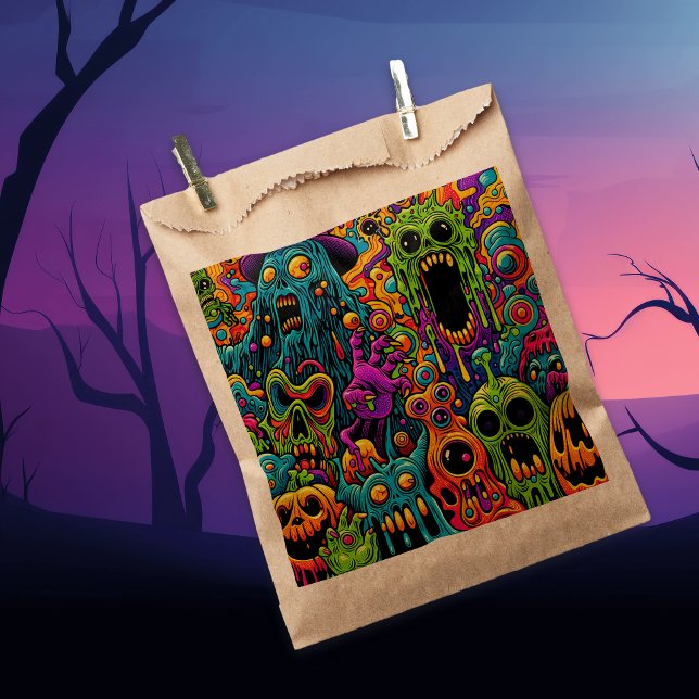 Halloween Party | Zombie and Monsters Favor Bag (Creator Uploaded)