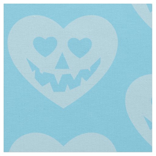 halloween pastel goth valentine creepy heart blue fabric