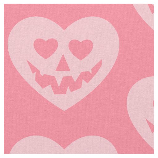 halloween pastel goth valentine creepy heart pink fabric