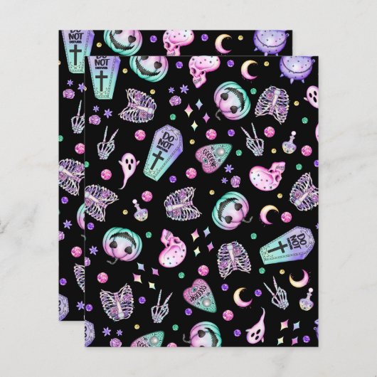 Halloween pastel gothic apothecary and graveyard (Front/Back)