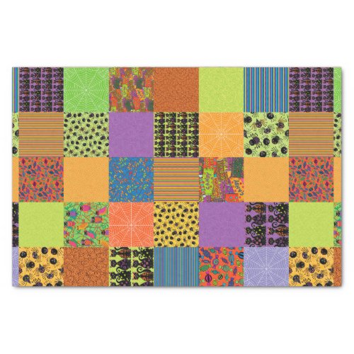 Halloween Patchwork Tissue Paper