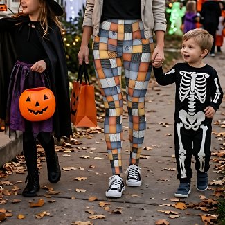 Halloween Patchwork with Spiderwebs