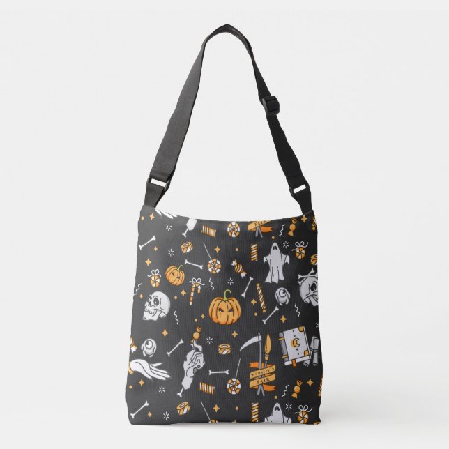 Halloween Pattern 2 Crossbody Bag (Front)