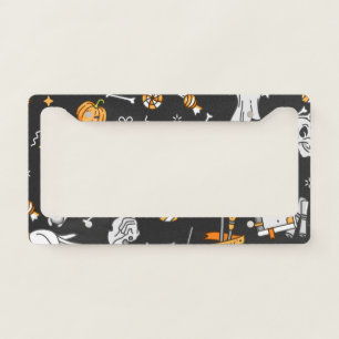 Halloween Pattern 2 License Plate Frame
